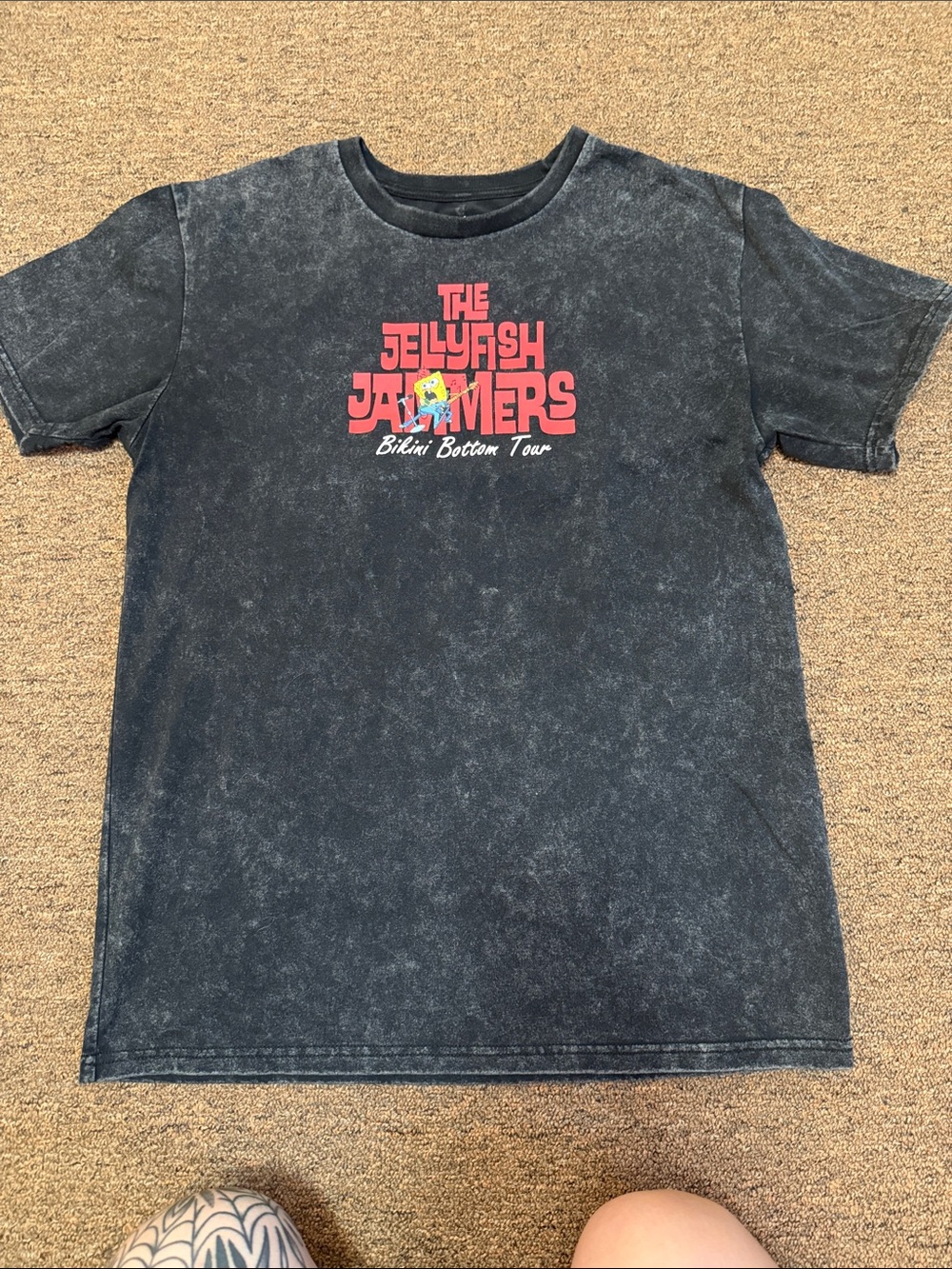 Nickelodeon Black 'The Jellyfish Jammers' Graphic Tee with Multicolor Accent